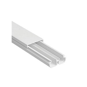 Canaleta ILUMI 20x10x2000mm branca c/ divisoria c/ fita df