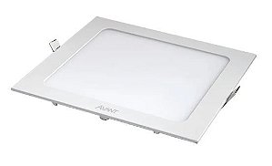 Painel embutir quadrado plastico branco 18w 6500k AVANT