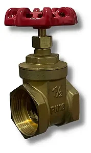Valvula Gaveta Latao  1.1/2''