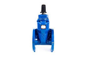 Valvula de gaveta cabeçote emborrachada com flanges 100mm