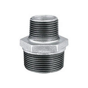 Niple duplo de redução galvanizado 2 x 1-1/2"