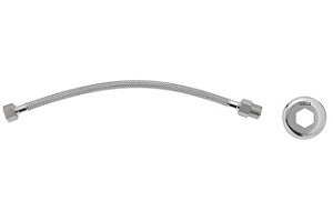 Ligação Flexível DECA Malha de Aço 40cm Cromado