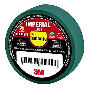 Fita isolante IMPERIAL 3M slim verde 18mmx20m HB004298079