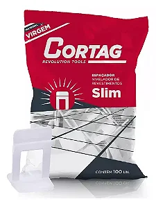 Espacador Nivelador Slim 1,0 mm Cortag 100un 61534