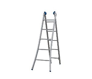 Escada extensiva de aluminio 5 degraus ALUMASA