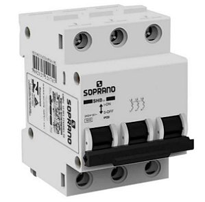 Disjuntor SOPRANO tripolar 70a