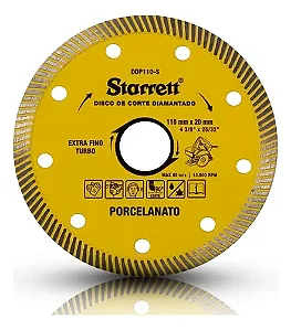 Disco De Corte Diamantado P/porcelanato 110 X 20MM categoria STARRETT