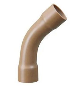 Curva akato 45° marrom soldavel longa 20mm PACOTE  C/20