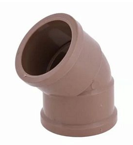 Cotovelo tigre 45° soldavel marrom 60mm *