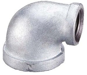 Cotovelo 90 de redução galvanizado 1X1/2