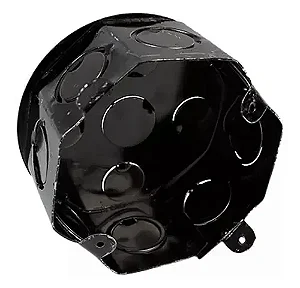 Caixa de luz esmaltada octagonal fms KBO