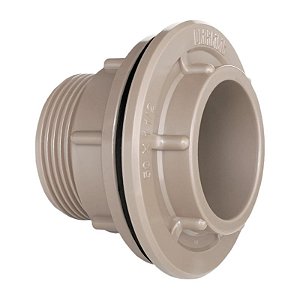 Adaptador plastilit marrom soldável p/caixa dagua lr 32mm x 1" PACOTE C/5