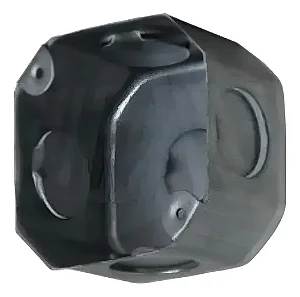 Caixa de luz galvanizada  3x3 KBO
