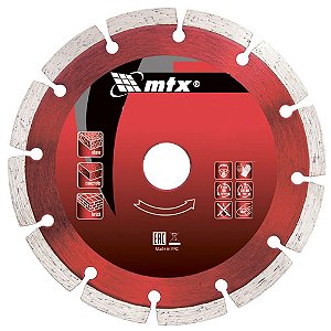 Disco de corte segmentado, MTX diamantado, corte seco, 230 x 22,2mm