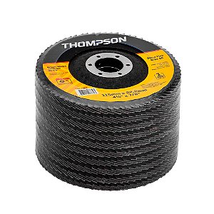 Disco flap THOMPSON 4.1/2 grao 040 1467 - PACOTE  C/ 10unidad