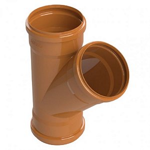 Junção 45° col. Ocre je 100mm asperbras