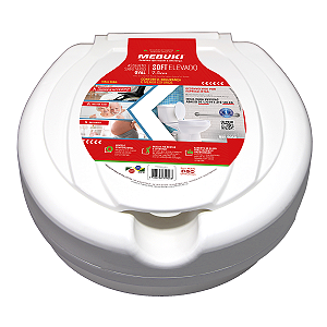 Assento Soft Elevado 7,5cm Branco Mebuki