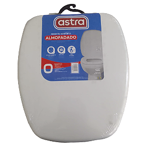 Assento sanitário ASTRA thema almofadado branco