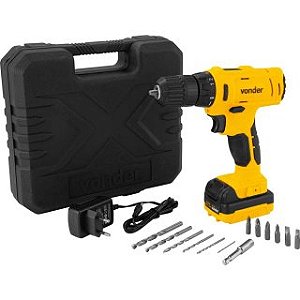 Parafusadeira/furadeira a bateria, 12 V, fonte de carregamento bivolt automática, PFV 120 VONDER