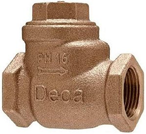 valvula DECA retenção com portinhola anel de vedação em silicone diam 1 1/4 ( 000.053.114.01 )