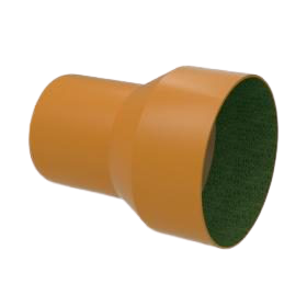 Adaptador pvc ponta coletor esgoto x bolsa cerâmico ocre sanetil