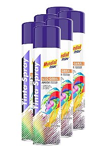 Tinta spray azul escuro 350ml mundial prime toolcolor fardo c/6