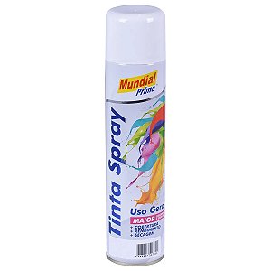 TINTA SPRAY 400 ML MUNDIAL PRIME BRANCO BRILHANTE FARDO C/6