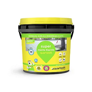 Super borracha impermeabilizante líquida QUARTZOLIT branca 18KG
