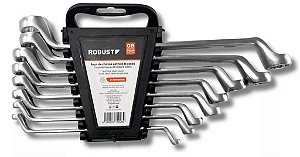 Jogo de chave estrela ROBUST 8 pecas  (6x7 a 20x22)