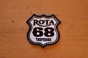 PATCH - ROTA 68 BRASIL - ( P - BRANCO E PRETO)