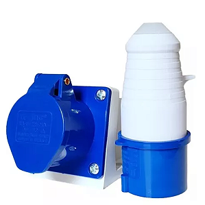 Kit C/3 Unid Tomada Industrial Sobrepor C/ Plug 16a 220-250v