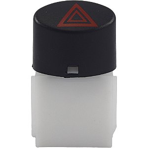 INTERRUPTOR ALERTA FT FIAT 08/ UNO VIVACE/ NOVA FIORINO (OVAL/ PRETO)