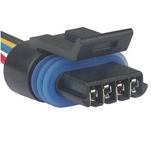 CHICOTE CONECTOR ATUADOR MARCHA LENT/SENSOR FLUXO/AR GM  ATUADOR IAC 4V (CHW04003)