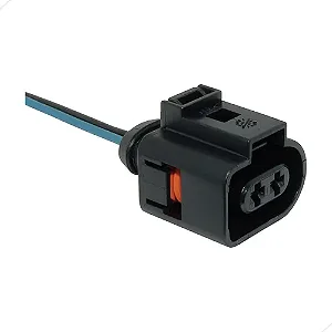 CHICOTE CONECTOR FAROL MILHA/PISCA DIANT./VIDR.ELETR GOL/G3/G4 FOX/POLO/GOLF 2 VIAS