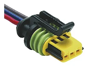 CHICOTE CONECTOR SENSOR BORBOLETA GOL/ PARATI/ SAVEIRO/ SANTANA/ LOGUS 00/ 3 VIAS (FEMEA) (TC1017)