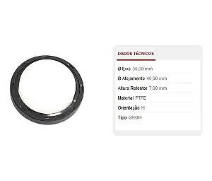 RETENTOR COMANDO VALVULA IMP FOX/UP/VIRTUS/POLO/SAVEIRO/GOL/GOLF TDS 1.6 16V TSI/ 1.0 3CC 12V 14/