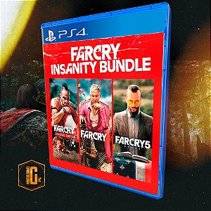 FAR CRY INSANITY BUNDLE 3, 4 E O 5 PARA PS4 - MÍDIA DIGITAL