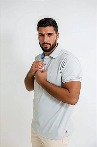 Camisa Polo Masculina Névoa – Leveza e Estilo Casual