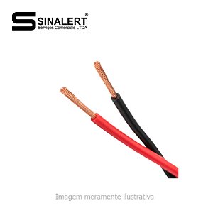 Cabo Par Trançado 2x1,50mm² para Sistema de Incêndio