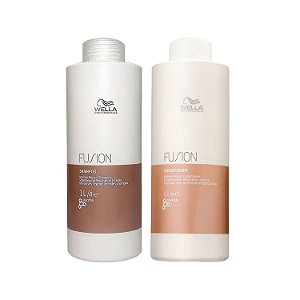 Kit Shampoo e Condicionador Profissional Fusion Wella 1L