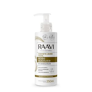 Sabonete Líquido Facial Ácido Glicólico 10% Raavi 250 ml