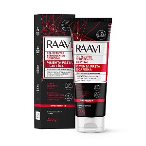 RAAVI Gel Redutor Termogênico Pimenta Preta E Cafeína Raavi 200g