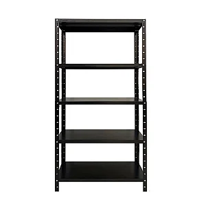 Estante Aço 155x80x27 5 Prateleiras Bipartida Preta W3