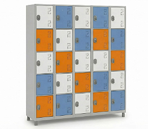 Armário de Aço 25 Portas Pequenas Locker Academia
