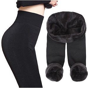 MEIA CALÇA FLANELADA TÉRMICA COM PÉ