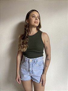 SHORTS JEANS CLARO MAUVE