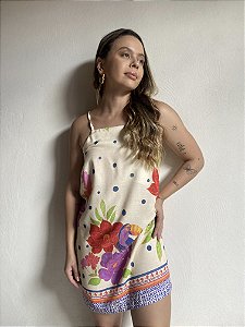 VESTIDO CURTO FLORIDO GINGER