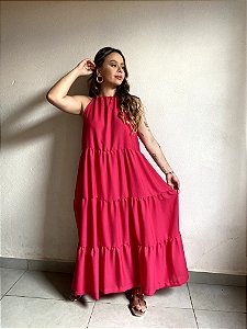 VESTIDO LONGO VERMELHO MINT