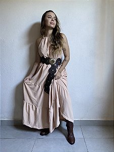 VESTIDO LONGO NUDE MINT
