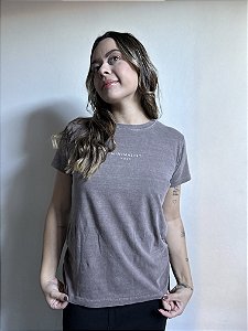 TSHIRT MARROM MINIMALIS MAIZE